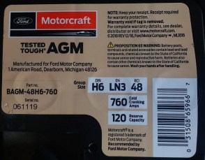 FORD-MOTORCRAFT-AGM-BAGM-48H6-760