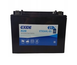 Аккумулятор AGM Exide ETX24HL-BS 12v 21Ah 350A