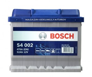 akkumulyator-bosch-s4-002-52аh-fiat-kia-HYUNDAI-Getz-Ассent-Ford-Fiat-Skoda-Volkswagen-Opel-Audi-Renault