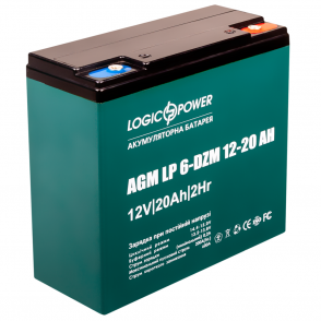 Тяговый аккумулятор на электровелосипед LogicPower LP 6-DZM 12-20 12v 20Аh