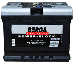 Автомобильные аккумуляторы Berga (Берга)