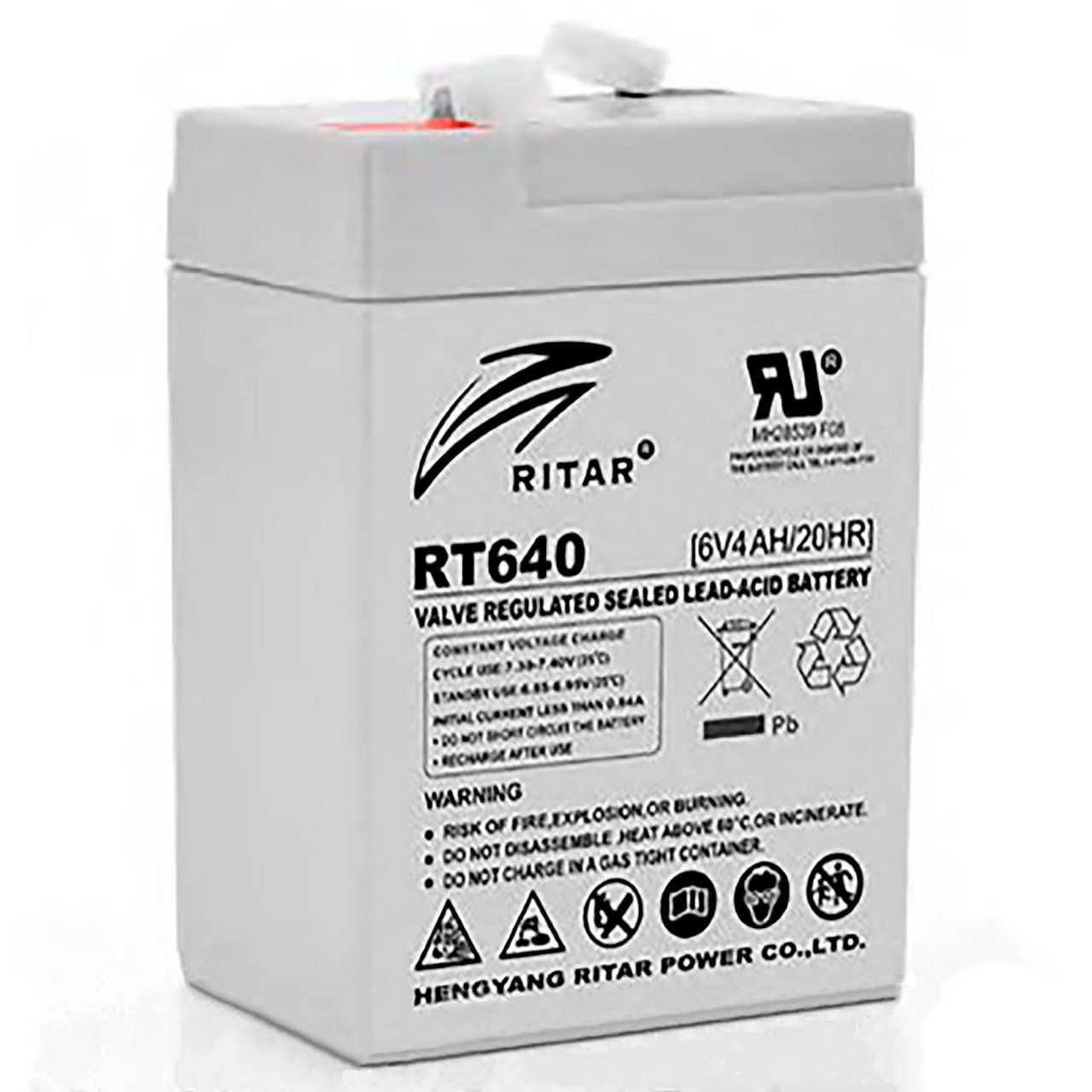  батарея RITAR RT640, 6V 4Ah | Аккумуляторы Rirtar .