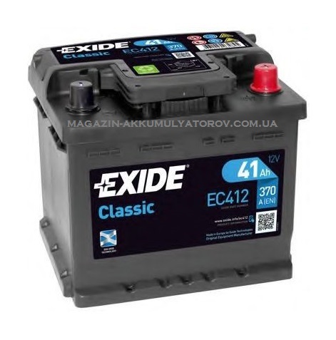 Купить EXIDE Classic EC412 41Ah 370A