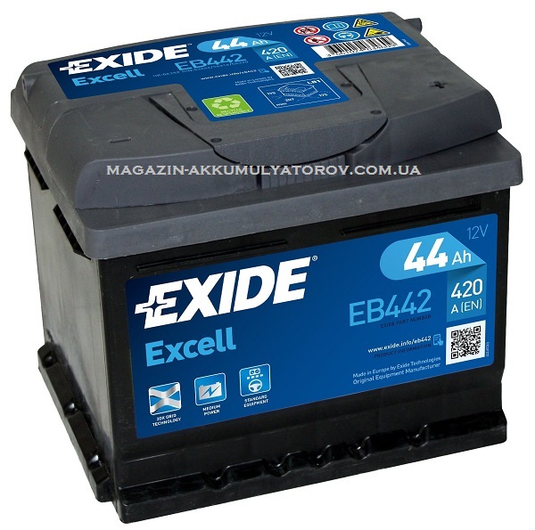 Купить EXIDE Excell EB442 44Ah 420A