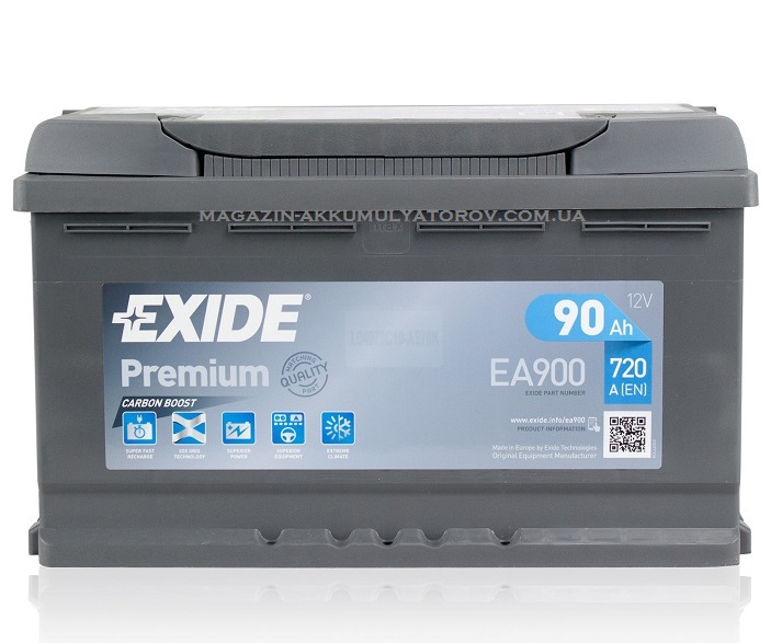 Купить EXIDE PREMIUM EA900 90Ah 720A