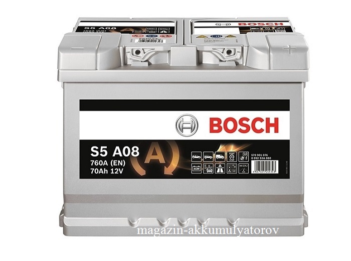 Купить Bosch AGM S5 A08 70Аh 760A в Киеве по самой выгодной цене