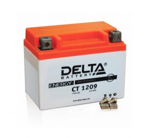 Мото аккумулятор-Delta-CT-1209-YTX9-BS-12v-9Ah-135A