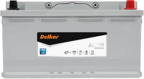 Аккумулятор DELKOR AGM105L-DIN 12v 105Ah 950A
