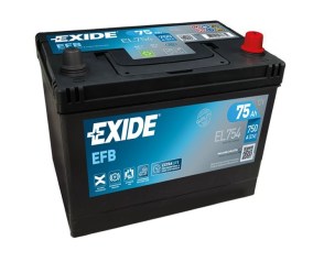 Аккумулятор EXIDE EL754 12v 75Ah 750A