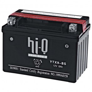 Мото аккумулятор hi-Q ytx9-bs 12v 9аh 135a