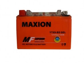 Мото аккумулятор MAXION GEL YTX9-BS 12v 9Ah 150A