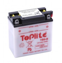 Мото аккумулятор TOPLITE YB9-B 12v 9,5Ah 100A