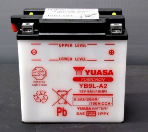 Мото-аккумулятор-Yuasa-YB9L-A2-12v-9Аh-100A
