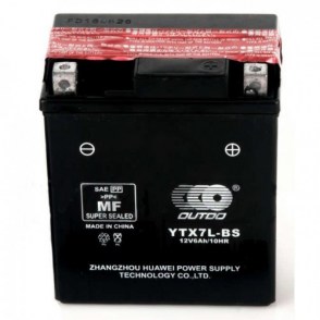 Мото аккумулятор OUTDO YTX7L-BS 12v 6Ah 100A