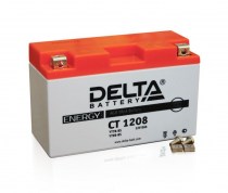 Мото аккумулятор DELTA AGM CT 1208 YT7B-BS 12v 8Ah 120A