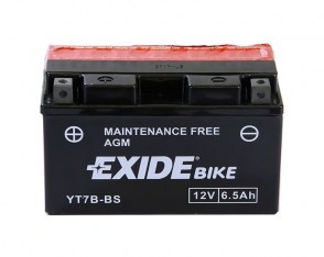 Мото аккумулятор EXIDE YT7B-BS 12v 6.5Ah 110A