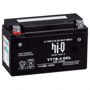 Мото аккумулятор HI-Q GEL YT7B-4 12v 6.5Ah 120A