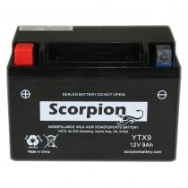 Мото аккумулятор Scorpion YTX9-BS ytx9-bs 12v 9аh 135a