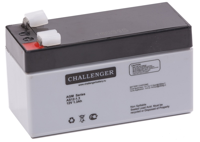  батарея Challenger AS12-1.3 12v 1.3Ah | Аккумуляторные .